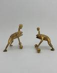 Vintage Brass Workout Frogs-A Pair