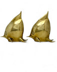 Large Vintage Brass Fish-A Pair by Dolbi Cashier