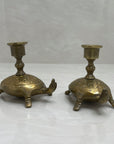 Vintage Brass Candlestick Holders-Pair
