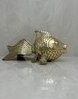 Large Vintage Brass Fish