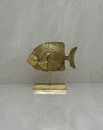 Vintage Brass Fish on Stand