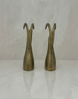 Vintage Brass Antelope Figurines-A Pair