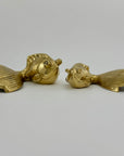 Large Vintage Fancy Tail Large Eyed Brass Fish- A Pair
