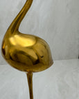 Vintage Tall Brass Cranes-A Pair