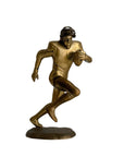 Vintage Brass Running American Football Player