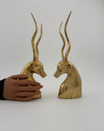 Vintage Brass Antelopes- A Pair
