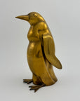 Tall Vintage Brass Penguin