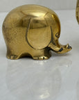 Vintage Brass Elephant Family-A Set of Three