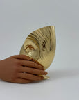 Vintage Brass Shell Vase
