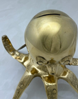 Vintage Brass Octopus Bank-Large