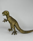 Vintage Brass Dinosaur Figurine / T-Rex Style Sculpture