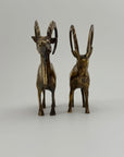 Vintage Brass Ibex Goat Sculptures – Pair-G.O.A.T Wedding Gift for Power Couple