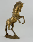 Large Vintage Brass Horse Sculpture