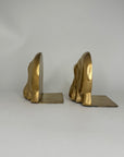 Mid-Century Modern Brass Hippo Bookends