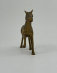 Vintage Brass Zebra Figurine – Safari Animal Sculpture | Hollywood Regency & Mid-Century Modern Decor