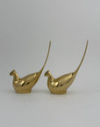 Vintage Brass Pheasant Pair – Elegant Mid-Century Figurines