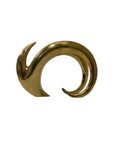 Vintage Brass Abstract Sculpture – Mid-Century Modern Wave Form-Dara International