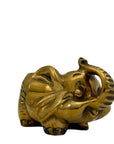 Small Vintage Brass Elephant Stash Pot / Ashtray / Trinket Holder