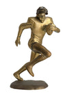 Vintage Brass Running American Football Player