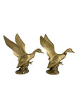 Vintage Brass Wings Up Bird Pair