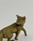 Vintage Brass Fox Figurine – Symbol of Cleverness & Resilience