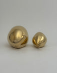 Vintage Brass Whale Pair – Large & Small Coastal Nautical Sculptures