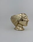 Rare Vintage Dolbi Cashier Brass Woman Head Sculpture – Flowing Hair Bust, 10 lbs