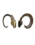 Vintage 1981 Dolbi Cashier Ram Horn Sculptures