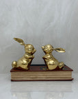 Vintage Brass Bunnies- A Pair