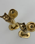 Pair of Vintage Brass Pig Candleholders – Dressed to Impress