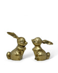 Vintage Brass Bunnies- A Pair