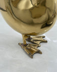 Vintage Brass Duck Planter