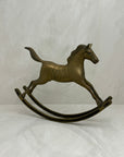 Vintage Brass Rocking Horse- Large