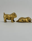 Vintage Brass Bulldogs-A Pair