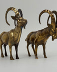 Vintage Brass Ibex Goat Sculptures – Pair-G.O.A.T Wedding Gift for Power Couple