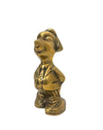 Vintage Brass Dog Figurine – Dapper Canine Gentleman Sculpture