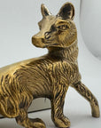 Vintage Brass Foxes- A Pair