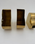 Vintage Brass Hammered Heart Shaped Vases/Planters- A Set of Three by Hosley