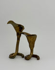 Vintage Brass Tulip Candlestick Holders-A Pair