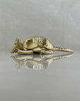Vintage Brass Armadillo Trinket Box