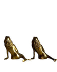 Vintage Brass Mermaid Pair