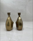 Vintage Brass Penguin Candle Holders-Pair