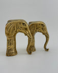 Vintage Brass Elephants- A Pair