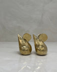 Vintage Brass Mouse Pair