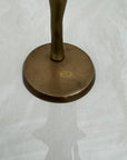 Vintage Brass Ballerina Statue – 12” Tall Mid-Century Ballet Dancer Figurine