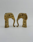 Vintage Brass Elephants- A Pair