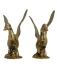 Vintage Brass Wings Up Bird Pair