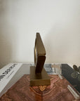 Vintage Mid-Century Modern Abstract Brass Fish Sculpture - 6 inches