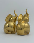 Vintage Brass Elephants-A Pair