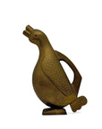 Vintage Brass Duck Shaped Water Pitcher Vase-9.5 inches tall-MCM style
